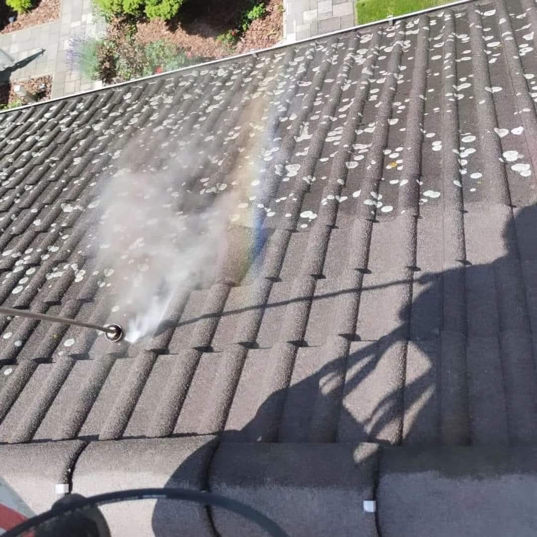 Professzionális tetőmosás - tiszta tetőcserép